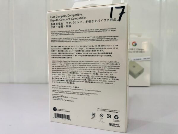 Mobile Charger 30W C Type Google