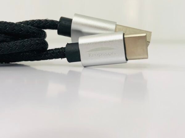Charging Cable USB to C Type Black rope style