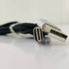 Charging Cable USB to C Type Black rope style