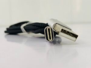 Charging Cable USB to C Type Black rope style